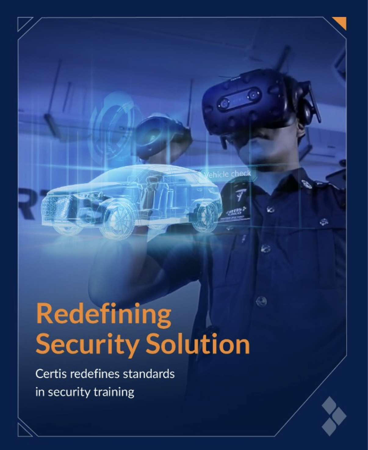 CERTIS virtual-reality security-training promotional visual